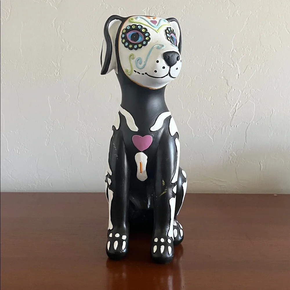 🎃Day of the Dead Fia De Los Muertos Colorful Skeleton Dog Figurine Halloween🎃 - Picture 8 of 11